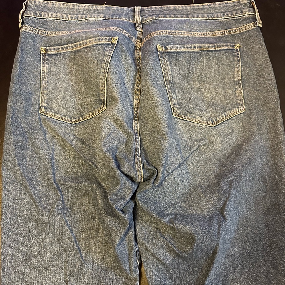 a.n.a Relaxed Fit Blue Mid rise boyfriend Jean - Picture 4 of 4